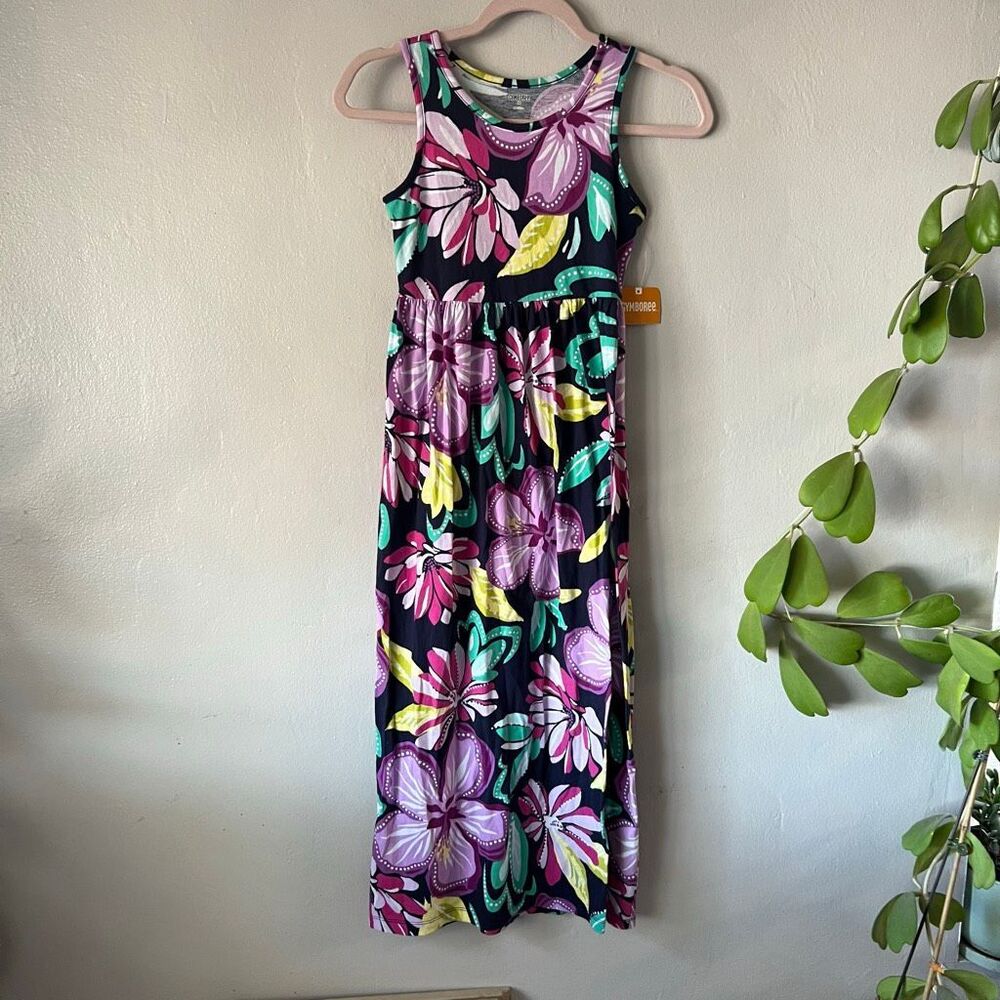 Gymboree sleeveless floral maxi dress vivid colors floral